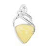 Pendentif en Ambre Royal et Argent style celtique