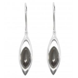 Natural Cherry and 925/1000 Silver Amber Earring