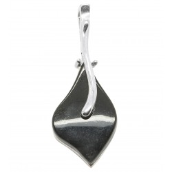 Pendentif ambre cerise et argent 925/1000