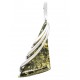 Pendentif en ambre vert et argent 925/1000