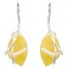 Boucles d'oreilles ambre royal