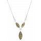 Collier perle d'Ambre et Argent Infinity