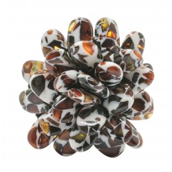 Ohrring Bernstein Blumenmosaik