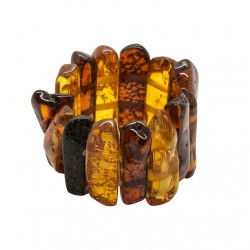 Bague tout ambre miel et cognac