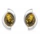 Boucle d'oreille Argent et Ambre véritable