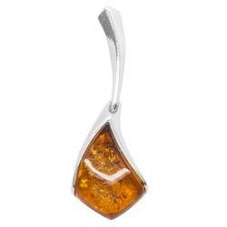 Pendentif en Ambre et Argent 925/1000