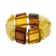 Bague tout ambre cognac et miel