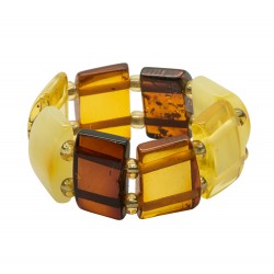 Bague tout ambre cognac et miel