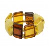 Bague tout ambre cognac et miel