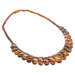 Collier d'ambre cognac Modèle Cléopatre