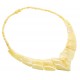 Collier d'ambre bébé blanc, perle ronde