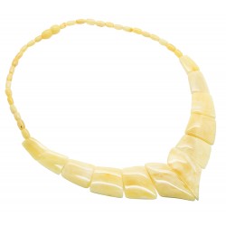 Collier d'ambre bébé blanc, perle ronde