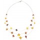 Collier d'ambre multicolore en forme d'étoile