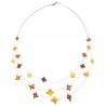 Collier d'ambre multicolore en forme d'étoile