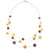 Collier d'ambre multicolore 
