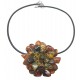 PENDENTIF AMBRE EN FORME DE FLEUR