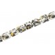 Bracelet d'ambre mosaïque forme carré