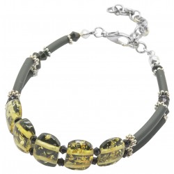 Bracelet ambre bébé cognac brut