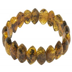 Women's Bracelet in Natural Green Amber