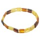 Bracelet en ambre multicolore