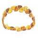 Bracelet extensible tout ambre multicolore