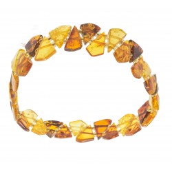 Bracelet extensible tout ambre multicolore