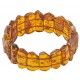 Bracelet d'ambre adulte cognac