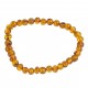 Bracelet adulte perle d'ambre multicolore