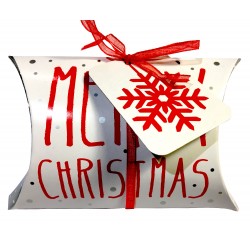 Boîte coussin de Noël "Merry Christmas"