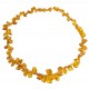 Collier d'ambre naturel cognac