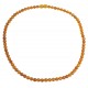 Collier d'ambre adulte couleur cognac perle extra ronde