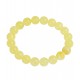 Round amber bracelet - milky