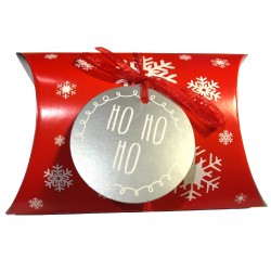 scatola cuscino di Natale "Ho, Ho, Ho"