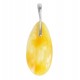Pendentif ambre royal et argent 925/1000