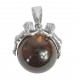 Pendentif ambre royal et argent