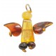 Pendentif Ange en ambre naturel