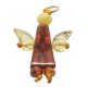 Pendentif Ange en ambre naturel
