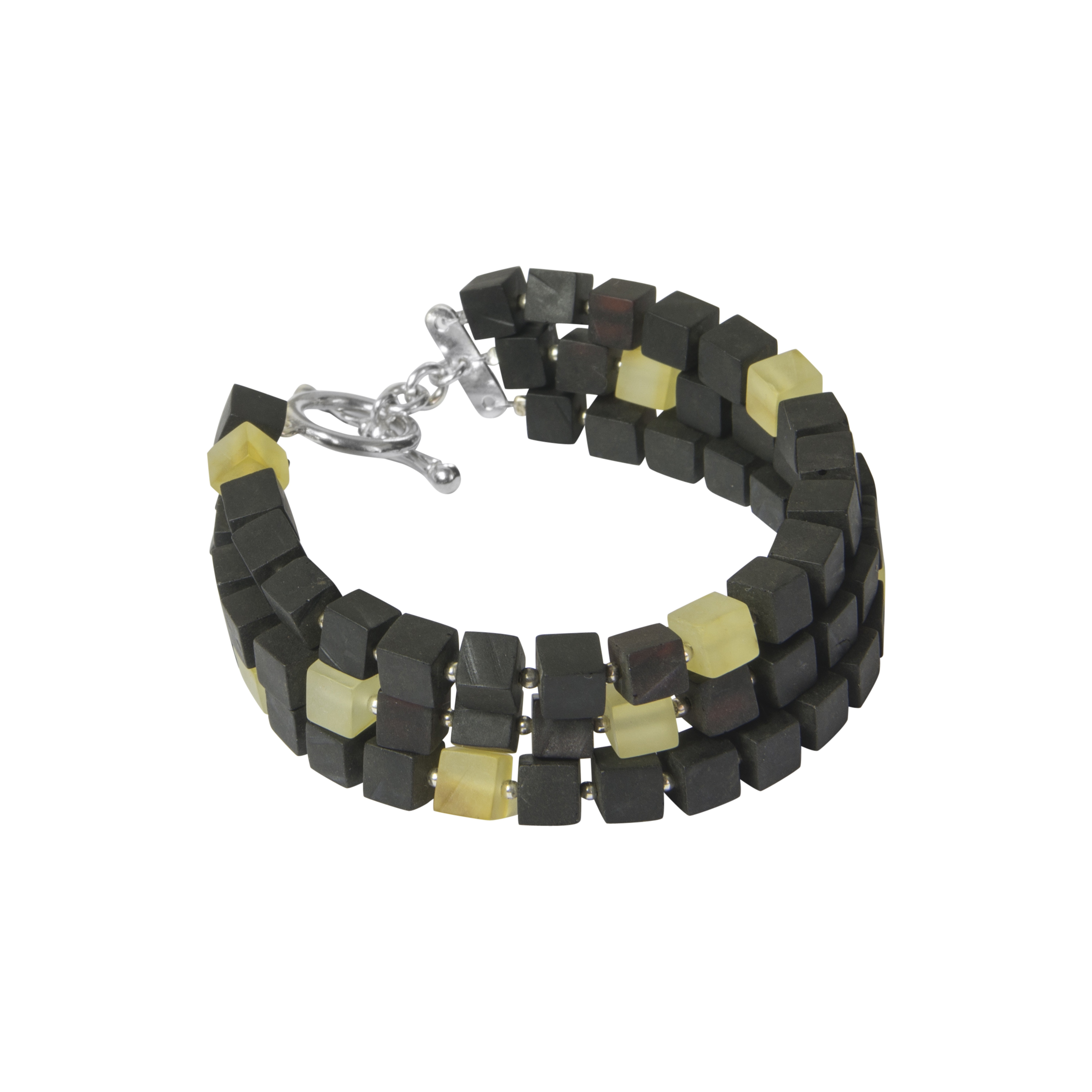Bracelet En Ambre Véritable - Perles Naturelles Sans Fermoir - Occasion