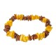 Adult amber bracelet with honey and cognac