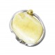 Ring royal Bernstein und Silber 925/1000