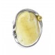 Ring royal Bernstein und Silber 925/1000