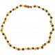 Ámbar collar de perlas multicolor para adultos