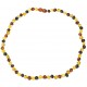 Ámbar collar de perlas multicolor para adultos