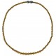 Necklace amber multicolor pearl extra round
