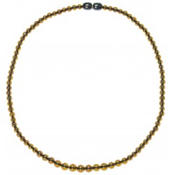Necklace amber multicolor pearl extra round