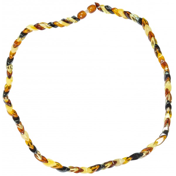 Small adult amber necklace (lemon and cognac)