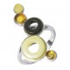 Amber cognac pendant and silver 925/1000 rectangular shape