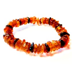 Bracelet en Ambre bébé cogniac et miel