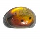 Bague bois précieux & ambre couleur miel