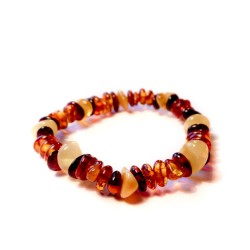 Bracelet bébé en ambre multicolore